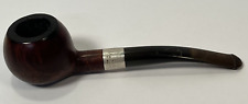 VINTAGE PETERSON'S #406 STERLING SILVER BAND SMOKING PIPE DUBLIN IRELAND picture