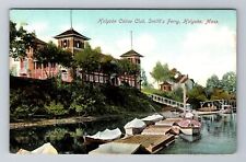 Holyoke MA- Massachusetts, Holyoke Canoe Club, Smith's Ferry, Vintage Postcard picture