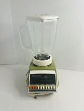 Vintage Osterizer Imperial Blender Model 643  Cycle Blend Avocado Glass 6 Cups picture