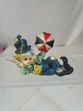 Vintage PVC Circus Clown Figurine Ornament umbrella Hong Kong 3