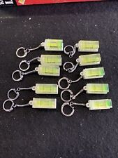 GREAT NECK VINTAGE LOT OF 10 MINIATURE POCKET ACRYLIC KEYCHAIN LEVELS picture