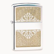 Brand New -- Zippo Manufacturing Co. Filigree Initial Metallic Lighter picture
