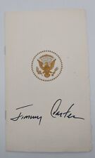 President Jimmy Carter Signed Pope John Paul II Visit White House Program picture