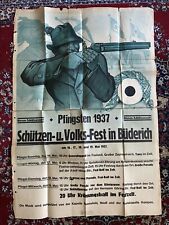 Original antique poster - Pfingsten 1937 Fest in Büderich picture