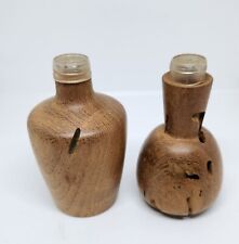 Vintage Termite Wood Salt And Pepper Shakers picture