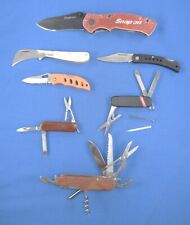 Lot of 7 Assorted Used Folding Pocket Knives Slip-Joints,Liner Locks&Lock Back's picture