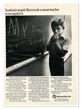 Metropolitan Life Insurance Scott's Learning Disability Vintage 1972 Magazine Ad picture