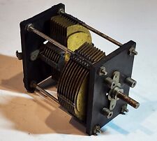 Vintage General Radio Co Panel Mounting Variable Dual Gang Air Condenser  picture