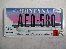 Montana  Alzheimer's  Assc. license plate   #  AEQ - 580 picture