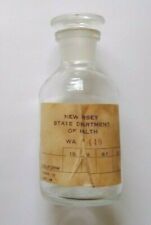 Vintage New Jersey Dept. Of Health COLIFORM BACTERIA Glass Water Testing Bottle  picture