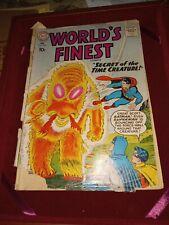 World's Finest #107 - Secret of the Time Creature (DC, 1960) Good picture