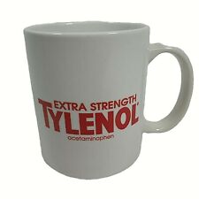 Extra Strength Tylenol Acetaminophen Vtg Coffee Cup Mug Advertising RX Pharmacy picture