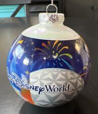 Disney World Vintage WDW Park Icons 3.5” Glass Ball Christmas Ornament Epcot picture