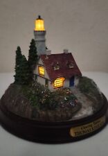 Thomas Kinkade Clearing Storms Light up Lighthouse Figure - Tested and Works picture