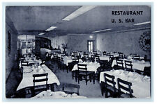 c1940s Partial View of Dining Room Restaurant US Bar Mexico MX Posted Postcard picture