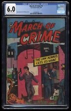 March of Crime #2 CGC FN 6.0 Off White to White Wally Wood Art Fox 1950 picture