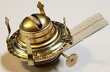 #2 BRASS PLATED OIL BURNER WITH WICK & REMOVABLE SCREW ON COLLAR NEW 54350J picture