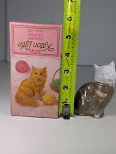Vintage Avon “Kitten Little” Occur Cologne Empty Bottle With Box 1970’s picture