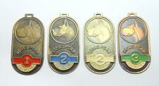 USSR SOVIET LATVIA DOG TRAINING EXAM COMPETITIONS 1, 2, 3 PLACE MEDALS TAGS LOT picture