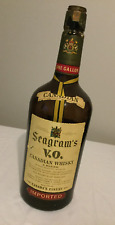 VINTAGE COLLECTIBLE SEAGRAM'S V.O. CANADIAN WHISKY BOTTLE ONE QUART 86.8 PROOF picture