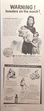 Lysol Disinfectant Kill Tuberculosis Germ Keep Family Safe Vintage Print Ad 1942 picture