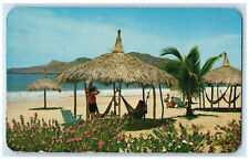 c1950's Tropical Las Gaviotas Beach Mazatlan Sinaloa Mexico Vintage Postcard picture