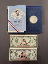 Disney 1988 1 Ounce Silver Coin. Uncirculated 1988 $1-$5 Disney Dollar. picture