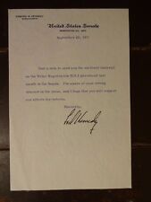 SIGNED Edward Kennedy Personal Letter - September 20, 1971 picture