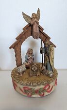 Vintage 1993 Enesco Christmas Nativity Musical Box 