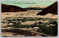 Vintage Postcard AK Alaska Taku Glacier on Taku Inlet c1915 Divided Back picture