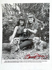 Photograph of Betty Page Pinup Girl w/Photographer Bunny Yeager Autographed picture