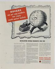 1944 Rogers Diesel & Aircraft Co. Ad: Developing World Markets for You. picture