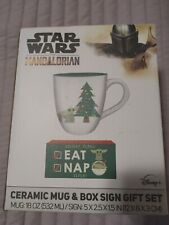 Star Wars 18oz Ceramic Mug And 5x2.5 Sign Eat Nap Repeat picture