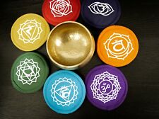 Round cushion handmade in Nepal for  Singing bowl for sound healing, meditation, picture