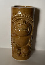 Orchids Of Hawaii Tiki Mug Design Mug Cup No Markings Heavy EUC 6 inch Tall picture