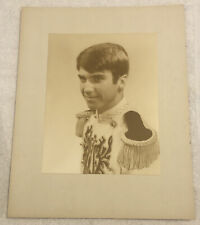 Vintage 1950s Black & White Photo Mounted On Card Stock 10.5 x 13.5 “Drum Major” picture