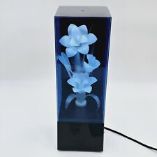Vintage 1980’s Fiber Optic Color Changing Flower Lamp Light & Music Box Works picture
