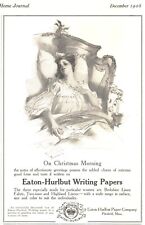 1905 Eaton Hurlburt Writing Papers Antique Print Ad Stationary Christmas Morning picture