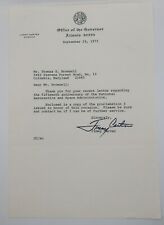 Governor Jimmy Carter Signed 1973 Typed Letter About NASA picture