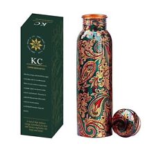 Pure Copper Water Bottle, Ayurveda and Yoga Health Benefits 1000ml picture
