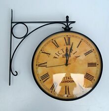 Victoria Railway Station Clock Large 12  Vintage Industrial Double Sided Clock  picture