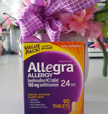 Allegra Allergy 24 Hour 90 Count 180mg Tablets Antihistamine Non Drowsy  picture