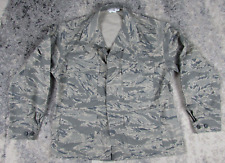 US Air Force Coat Size 46S Airman Battle Uniform Tiger Stripe Camo Cotton Nylon picture