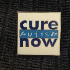 Cure Autism Now Square Enamel Lapel Pin Pin Back Tie picture