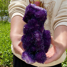 5.86LB Natural Beautiful amethyst ore standard Mineral specimen picture