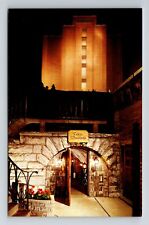 Milwaukee WI-Wisconsin The Caves Museum Exterior Night Time Vintage Postcard picture