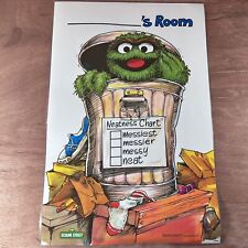 VTG 1981 Sesame Street Oscar The Grouch Neatness Chart Laminated Poster  USA picture