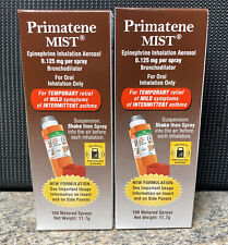 2 Primatene Mist Epinephrine Inhalation Aerosol Bronchodilator 160 Sprays 11/23+ picture