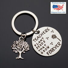 Best Teacher Plants a Seed Tree Love Thanks Student Day Keychain Key Ring Gift C picture