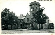 Charlotte Michigan MI Methodist Episcopal Church Postcard picture